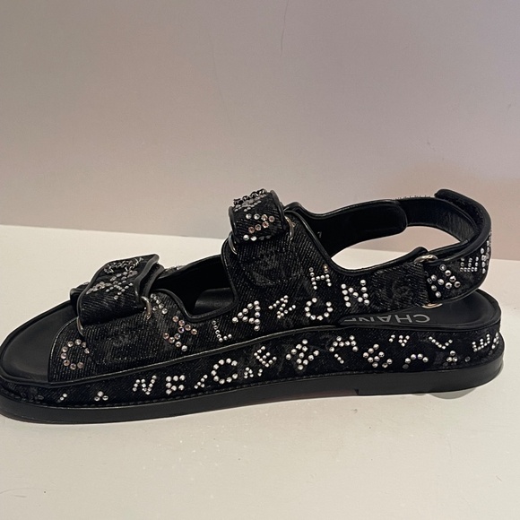 Chanel Dad Sandals Limited Edition Decorated in Crystals - Picture 2 of 8